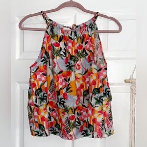 C& C California 100% Linen Halter Top
